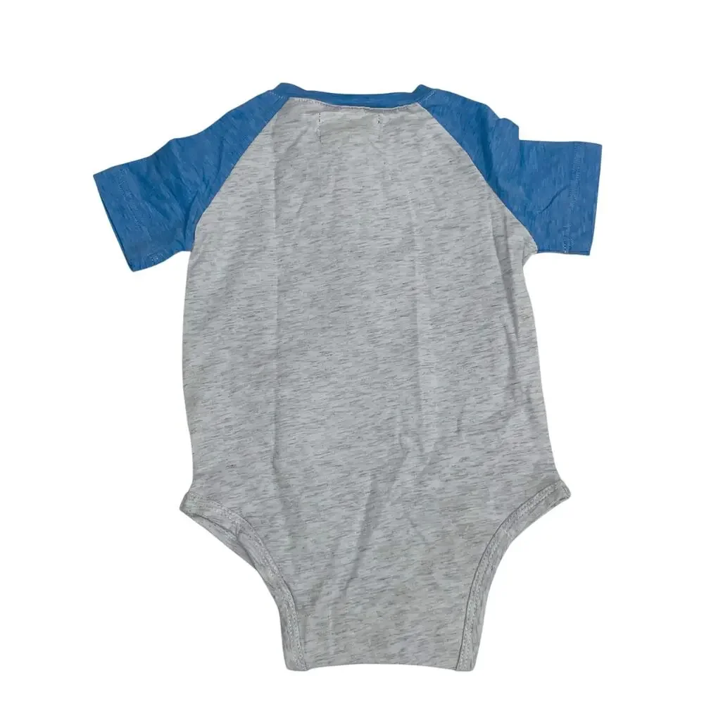 NWT Me & Henry 0/3M League Raglan Block Onesie